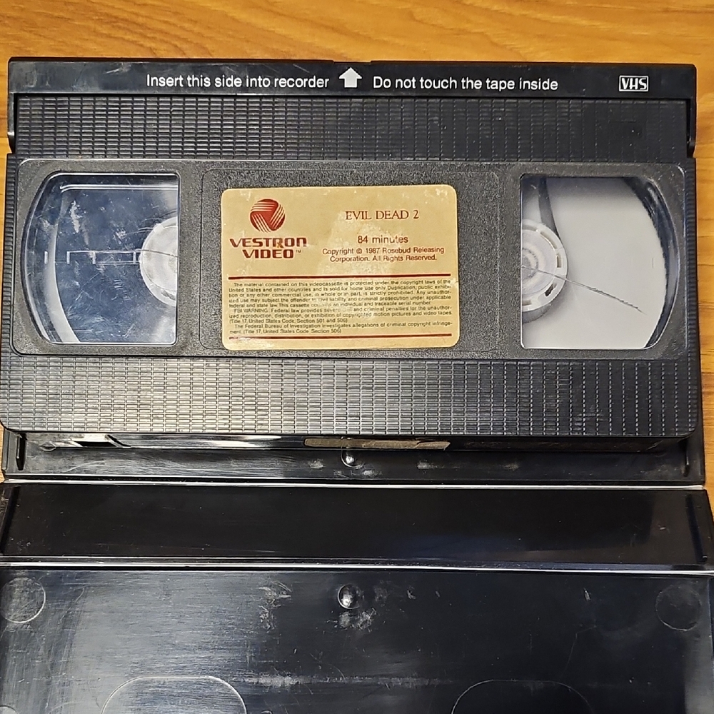 Vestron Video VHS Tape Evil Dead 2